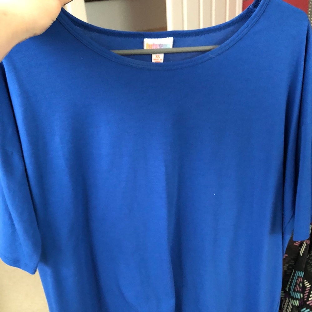 XS Royal blue lularoe irma tunic